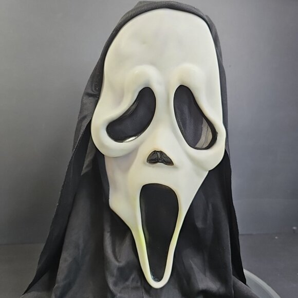 Scream Mask Vintage Easter Unlimited Fun World S9206 Glow In Dark Ghost Face - Picture 5 of 14